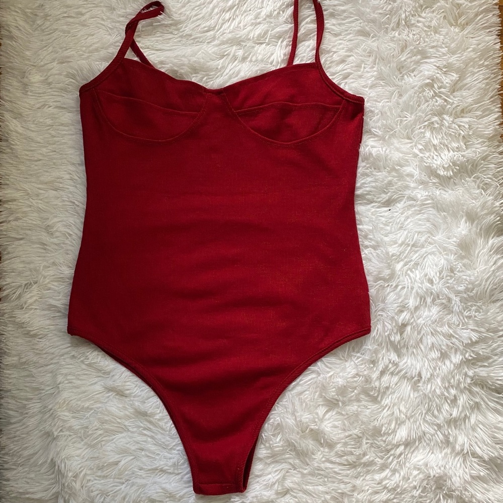 Brand New Burgundy Bodysuit